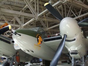 Nose art on Alberta Aviation Museum Mosquito.