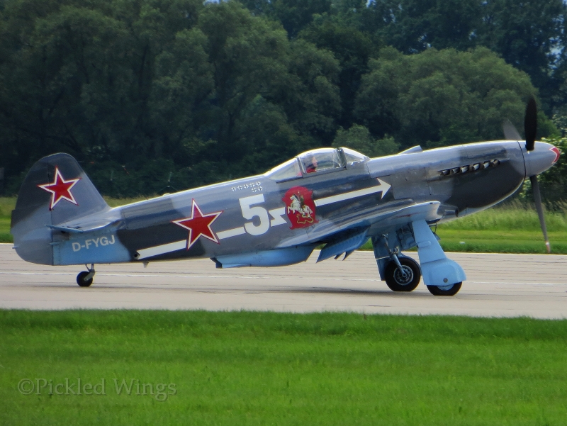 A Yak-3M at Pardubice in 2014.
