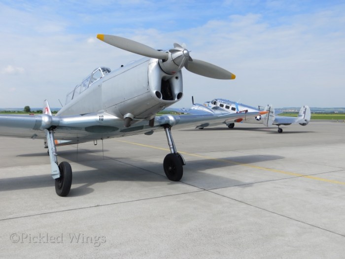 A Pilatus P.2 and Beach C-45 also in the vintage section.