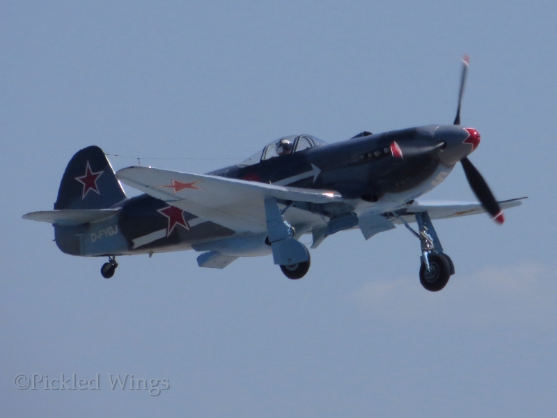 A Yak-3M takes off at Pardubice, Czech Republic in 2015