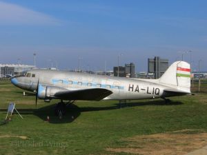 A Lisunov Li-2; the first airliner used by the Hungarian state airline when it was established in 1946.